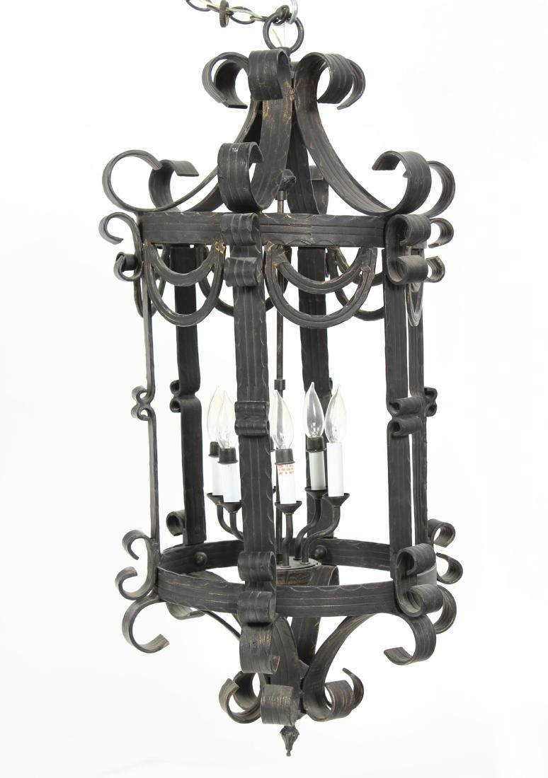 Hand Forged 6-Light Iron Scrolled Fixture (1 of 5)