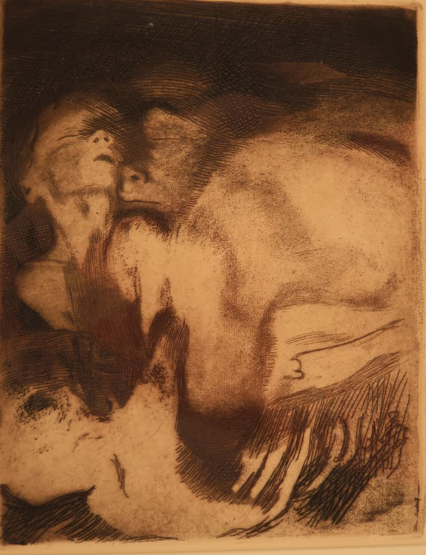 Kathe Kollwitz, Death & Woman Fighting for Child (1 of 5)