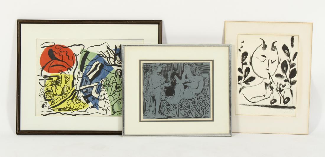 (3) 20th C. Lithographs, Incl. Picasso, Leger (1 of 7)