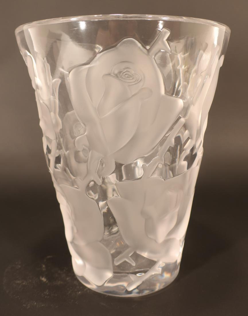 Lalique "Ispahan Rose" Vase (1 of 6)