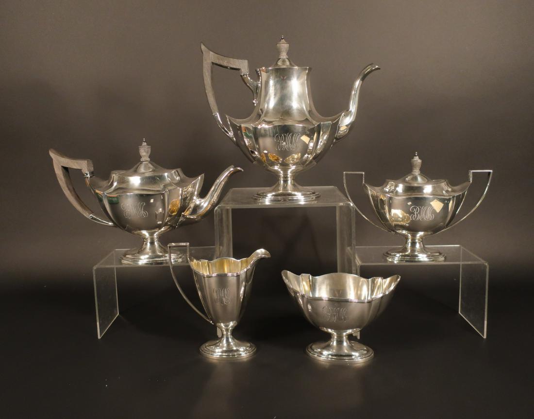 5-Pc. Gorham Sterling Silver Tea Set (1 of 7)