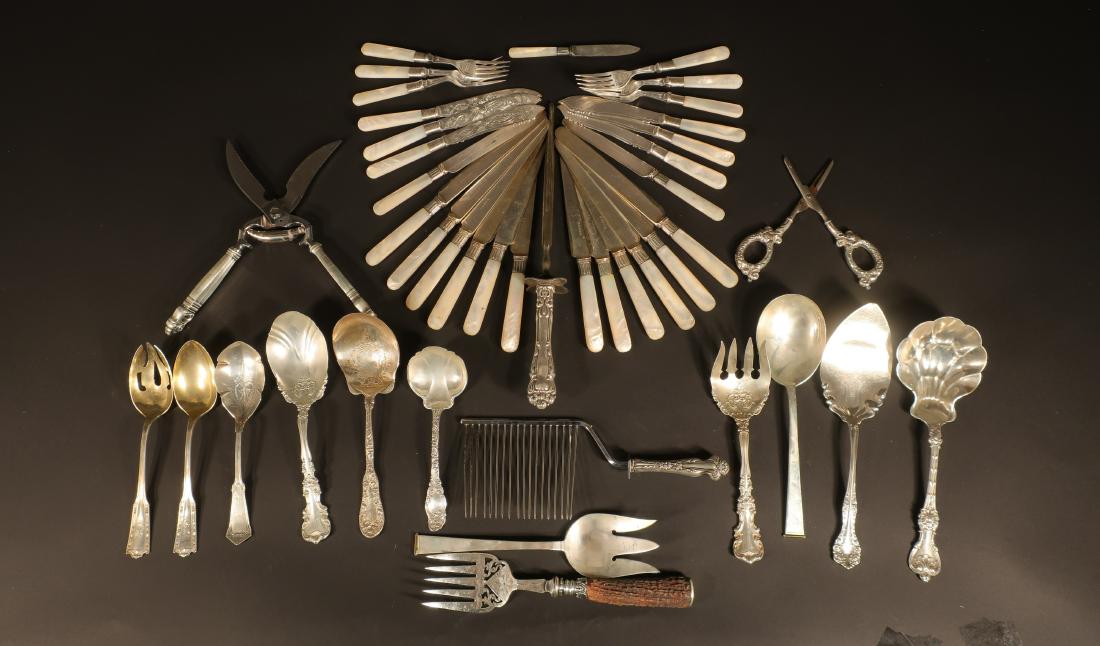 43 Pcs of Sterling, MoP, and Other Flatware (1 of 9)