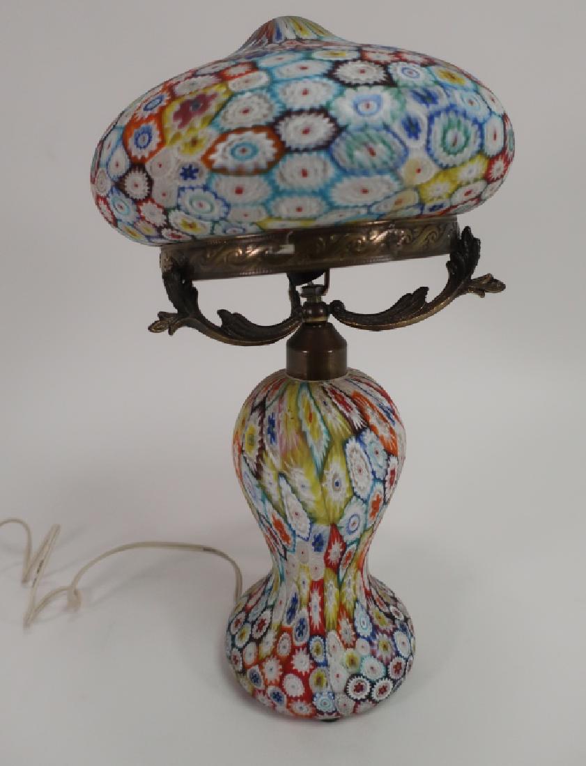 Italian Millefiori Table Mushroom Lamp (1 of 7)