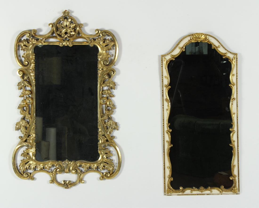 Carved Giltwood and Paint Decorated Mirrors (1 of 9)