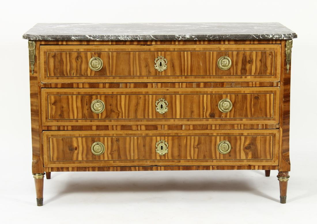 Louis XVI Exotic Veneer Wood Commode (1 of 8)