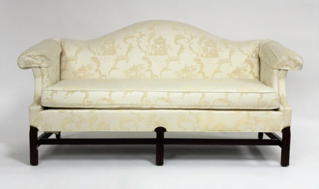 Chippendale Style Camelback Sofa (1 of 7)