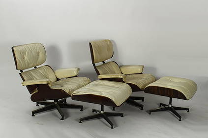Pr of Eames for Herman Miller Rosewood Chair/Otto (1 of 11)