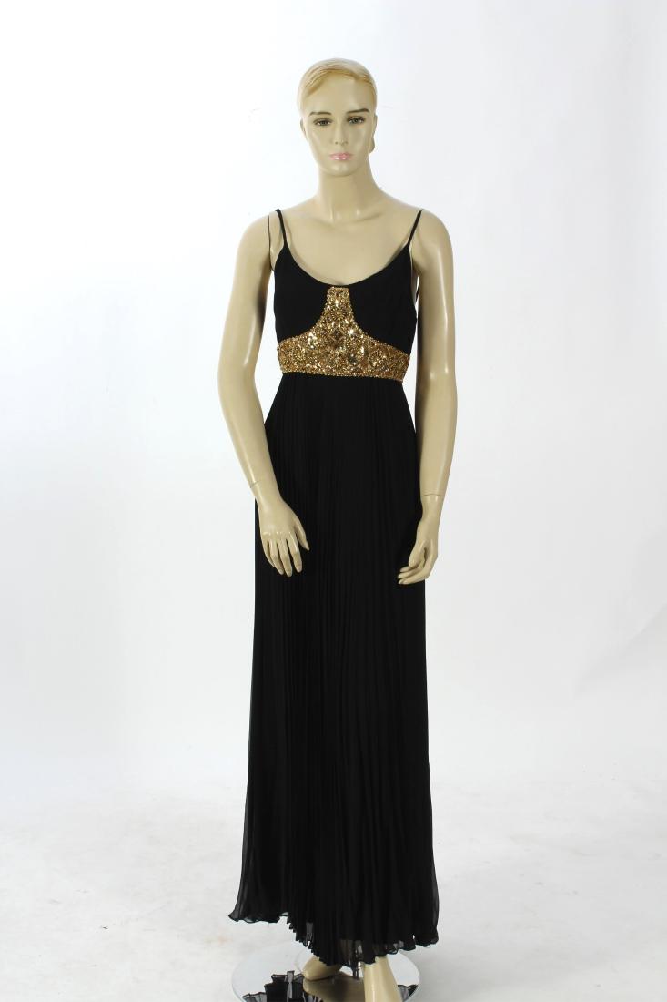 Jean Patou Beaded Bodice Evening Gown (1 of 8)