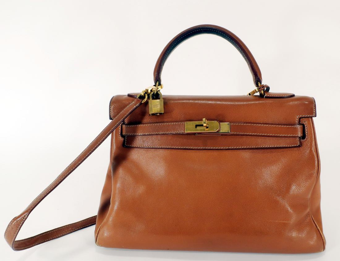 Hermes Camel Kelly Bag (1 of 7)