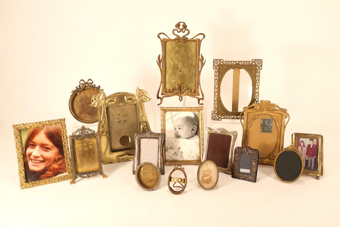 16 Vintage Metal Pic Frames: Sterling Brass Copper (1 of 5)