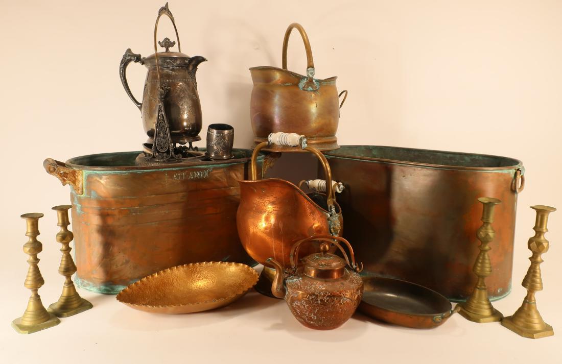 Group of 19th-20th C. Mostly Copper Objects (1 of 8)