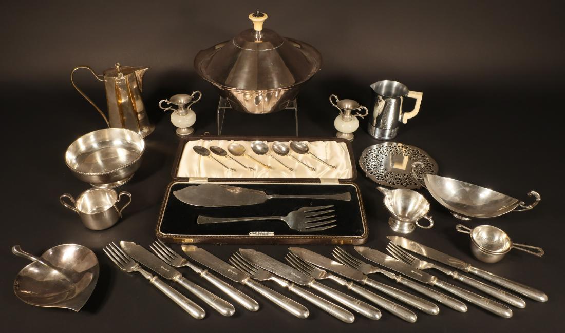 Lot of Vintage English/Am. Silverplate Pieces (1 of 10)