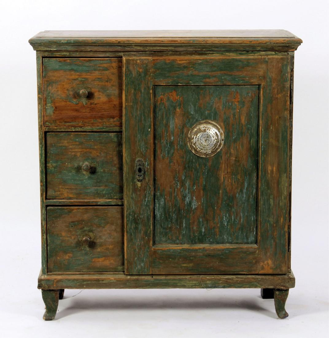 Painted Pine Pie Safe Cupboard (1 of 7)