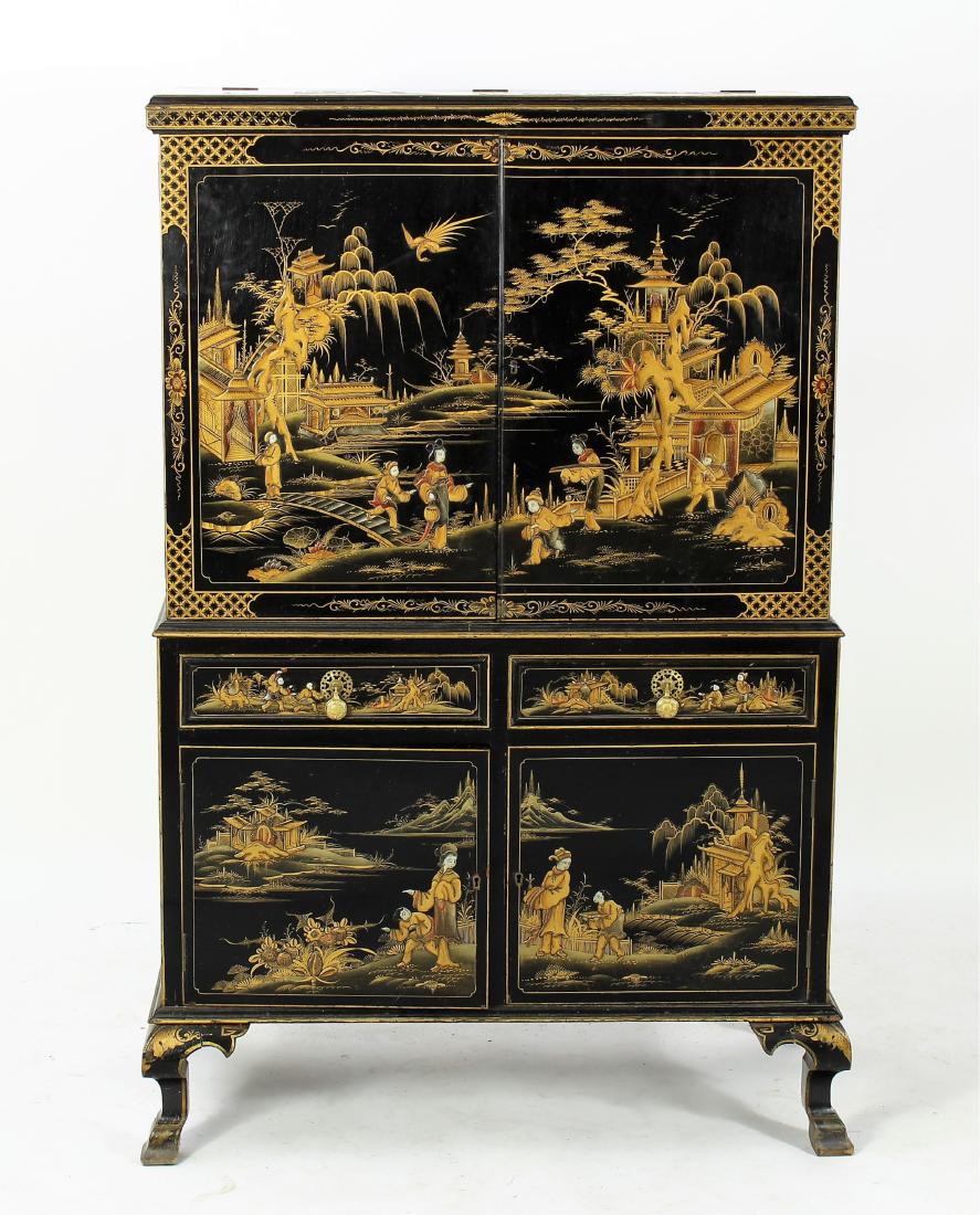 Chinoiserie Decorated Storage Cabinet, 20th C. (1 of 9)
