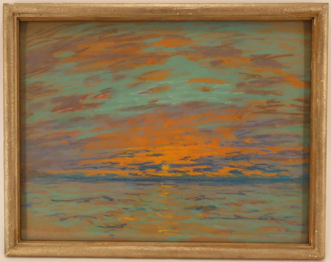 William Samual Horton, 1865-1936, Sunset, Pastel (1 of 7)