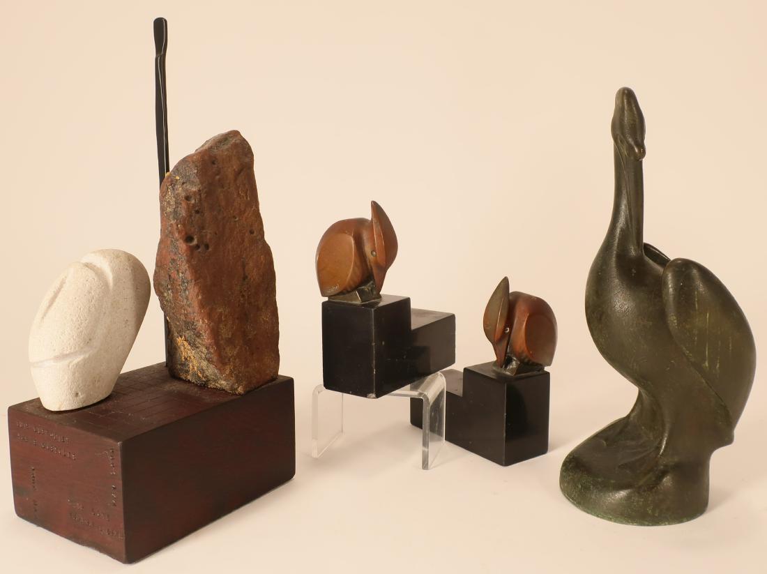 Group of Mostly Bronze Objects and Sculpture (1 of 8)