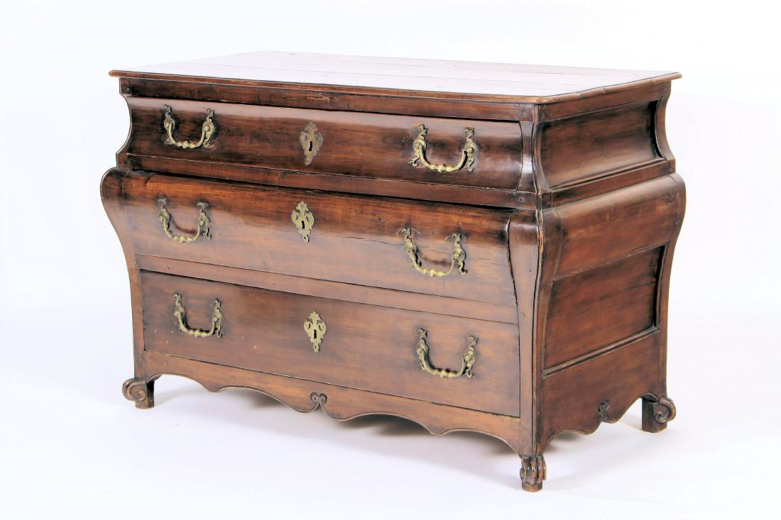 18th C. Dutch Walnut Bombe Commode (1 of 11)