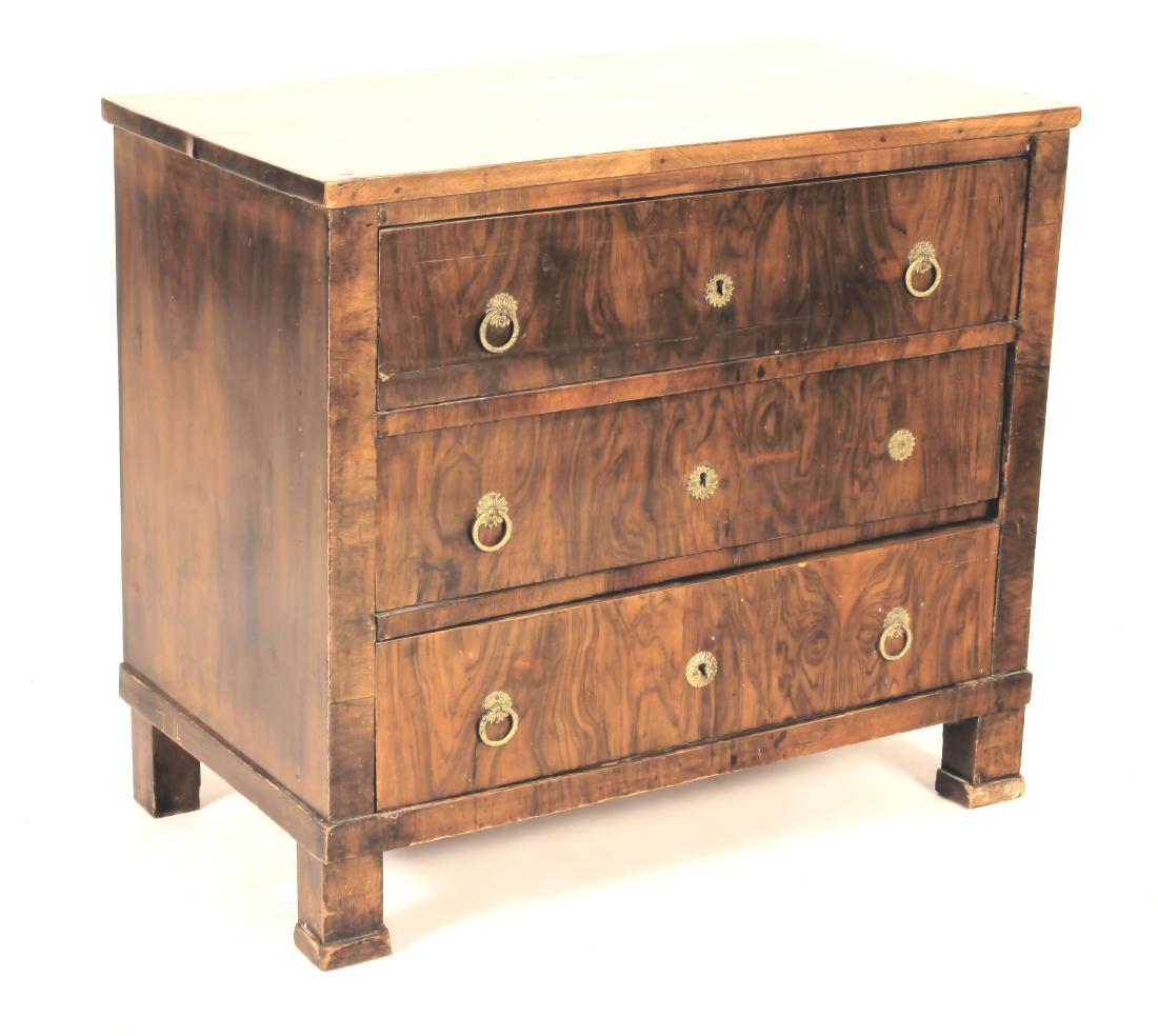 Louis Philippe Burled Walnut Commode, 19th C (1 of 8)