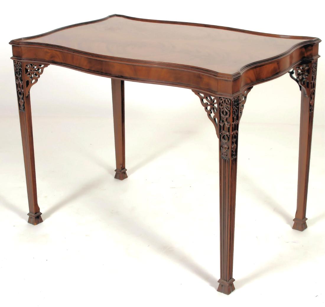 Baker Furniture Flame Mahogany Floors Castle Table (1 of 8)