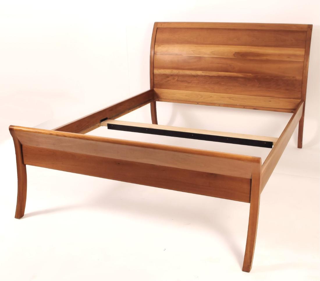 Pompanoosuc Mills "Vernon" Cherry Wood Queen Bed (1 of 10)