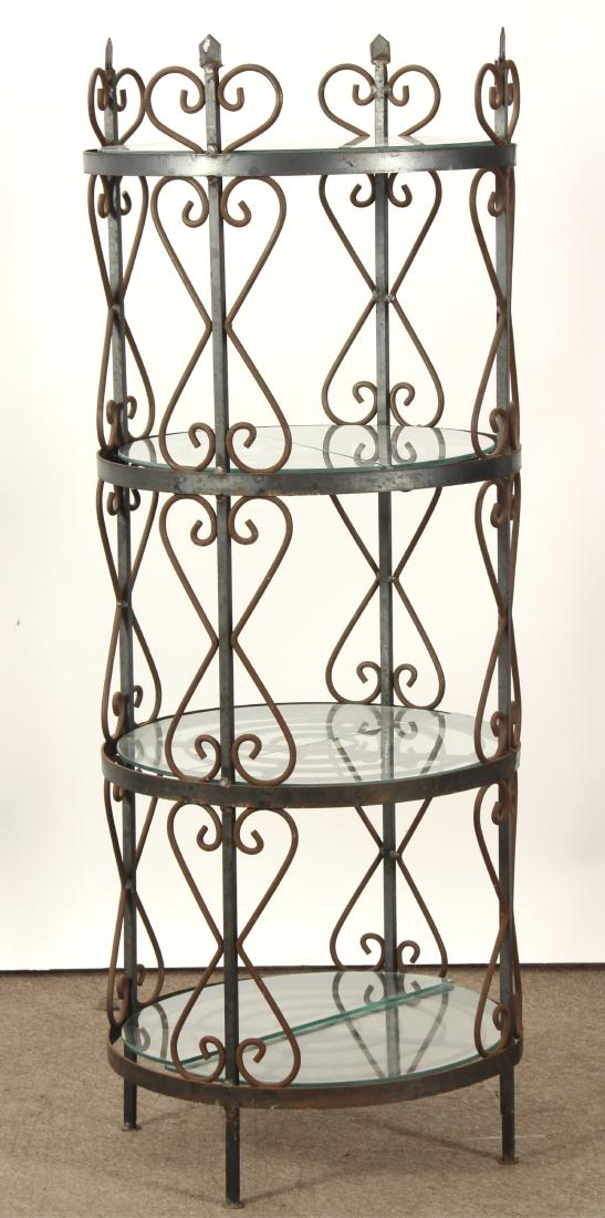 Four Tiered Iron Plant Rack (1 of 4)