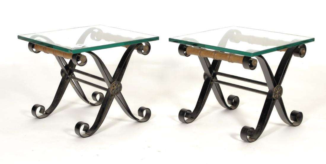 Pr. of MCM Cerule Form Occasional Tables (1 of 5)