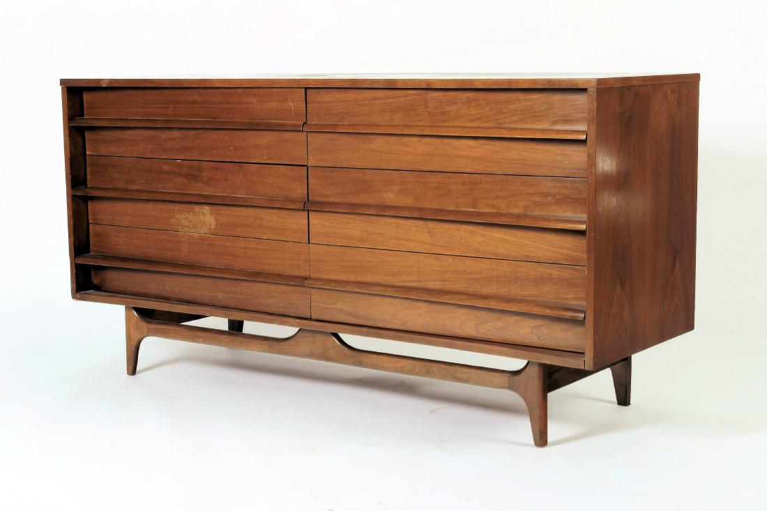 Mid Century Modern Walnut Dresser Young Mfg. Co. (1 of 8)