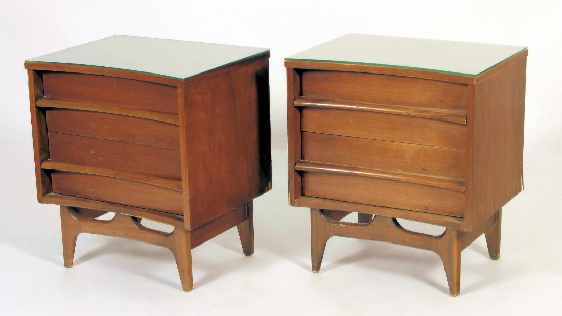 Pr Mid Century Modern End Tables Young Mfg.Co. (1 of 9)