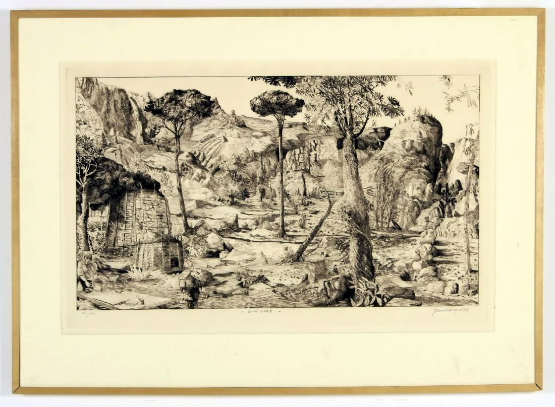 Juan Luis Diaz, Am., 20th C., Zion Park, Etching (1 of 12)