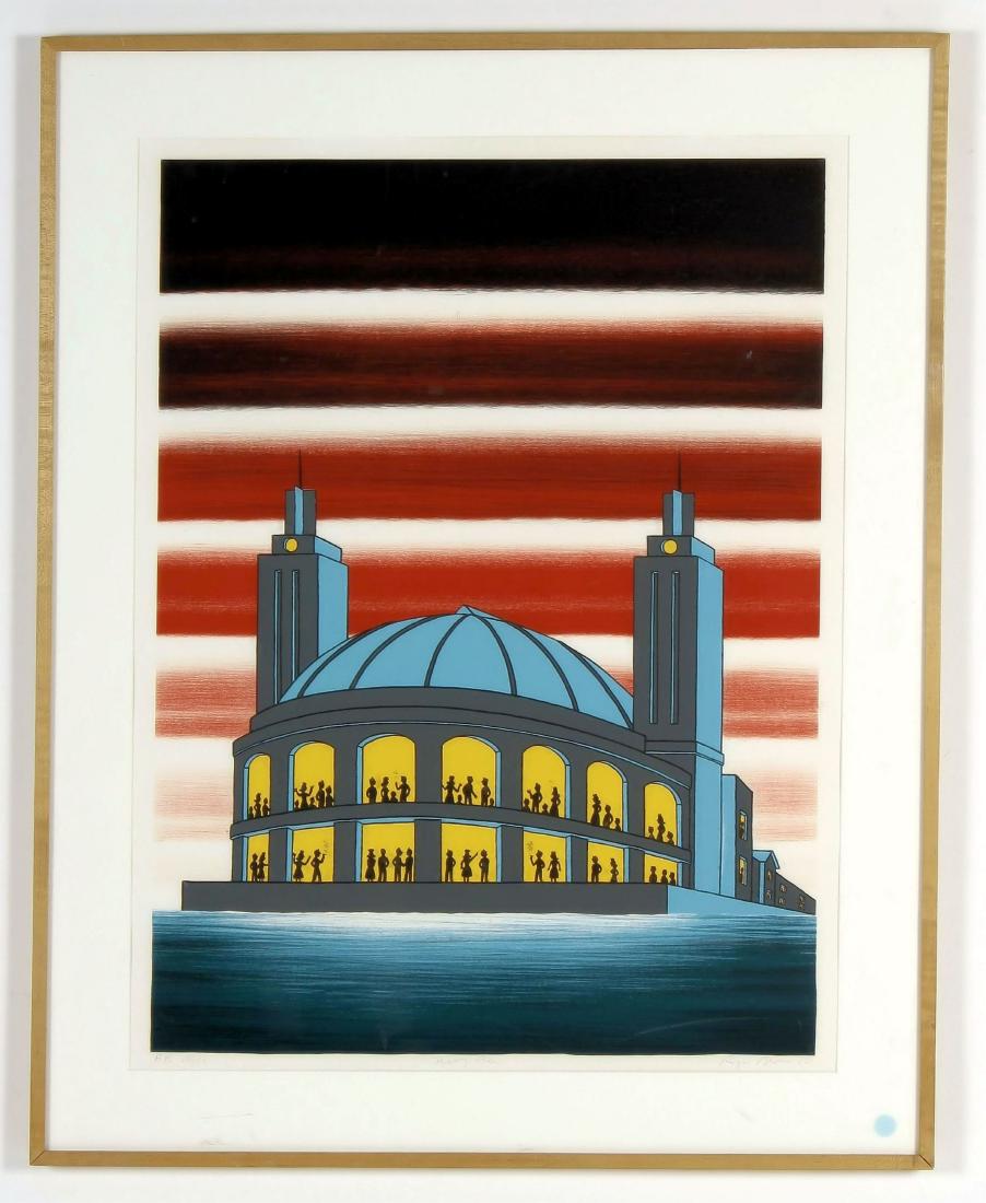 Roger Brown, Am., 1941-1997, Navy Pier, Litho (1 of 9)