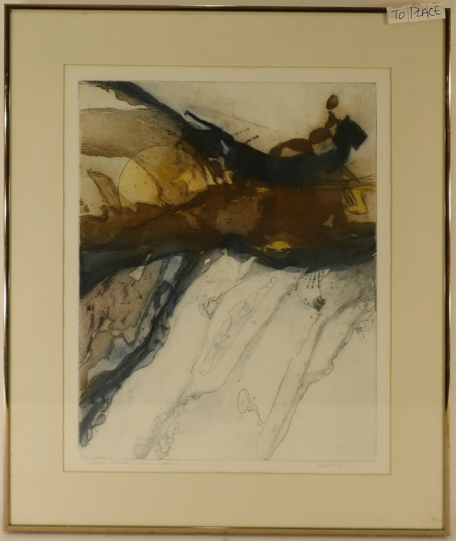 Thedre, 20th C., Fleeting Crescent, 1981, Etching (1 of 5)