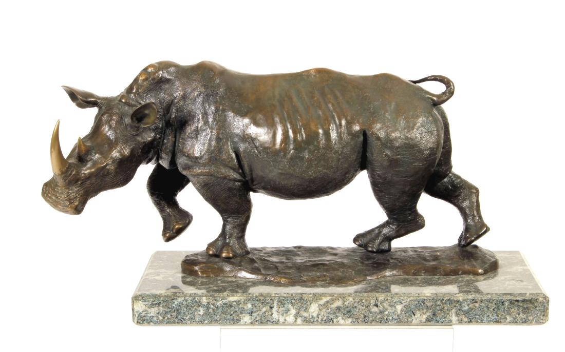 Donald Greig, South African, Bronze Rhino (1 of 6)