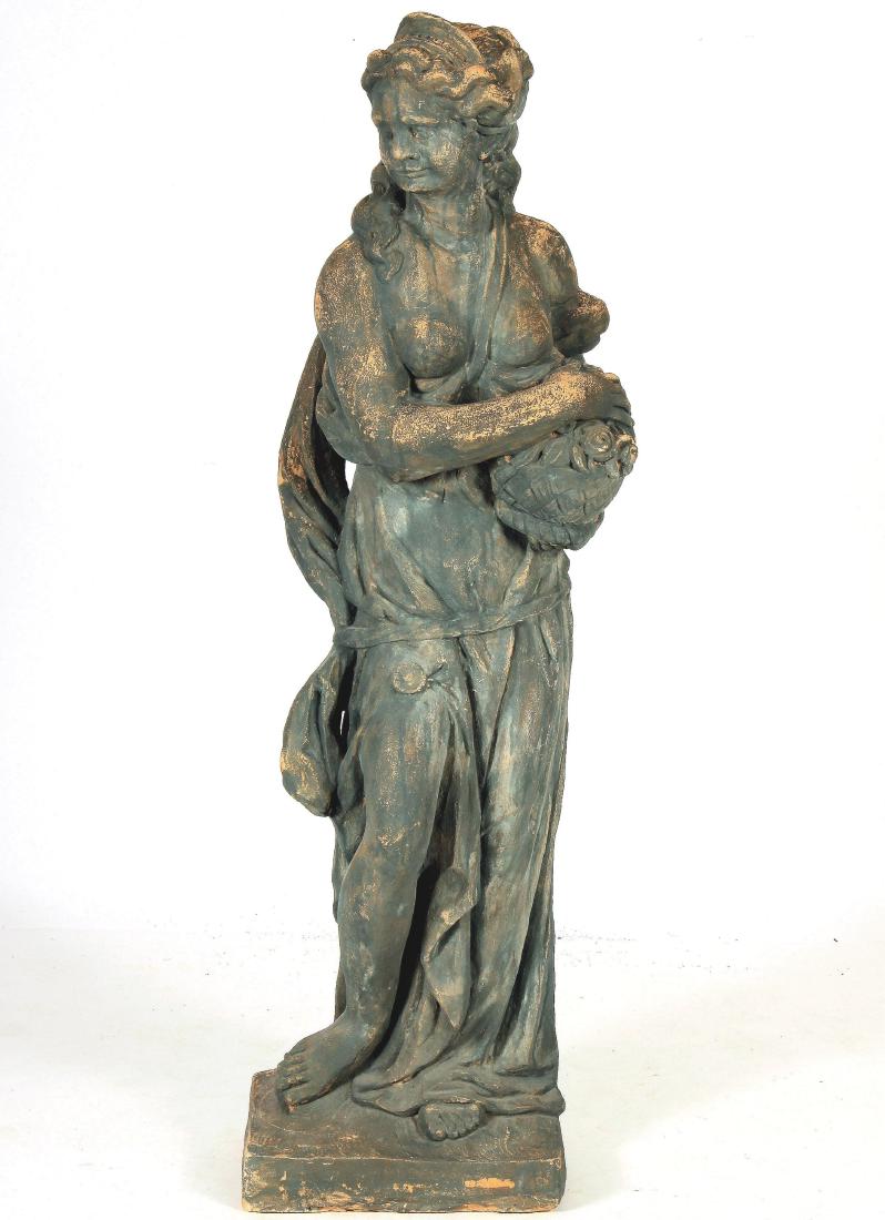 Classical Garden Statue, painted plaster (1 of 9)