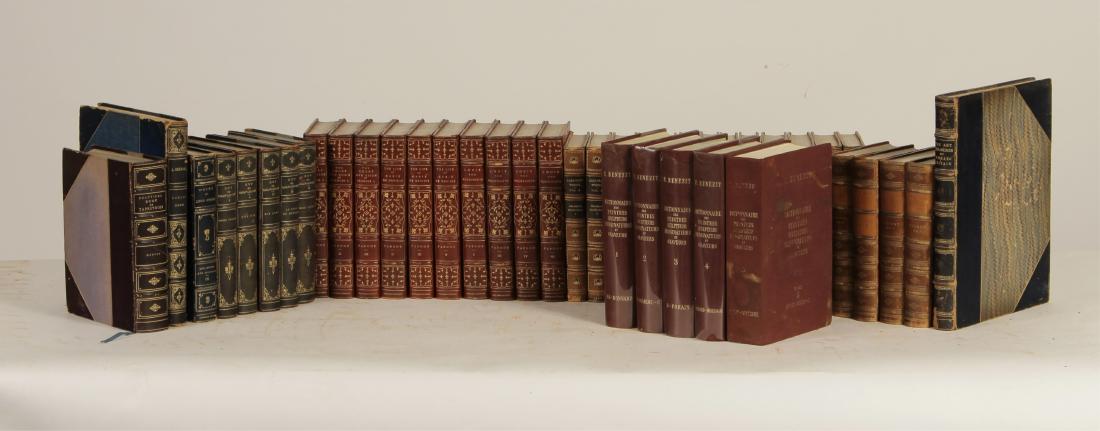 Large Lot of Leather Bound Books (1 of 9)