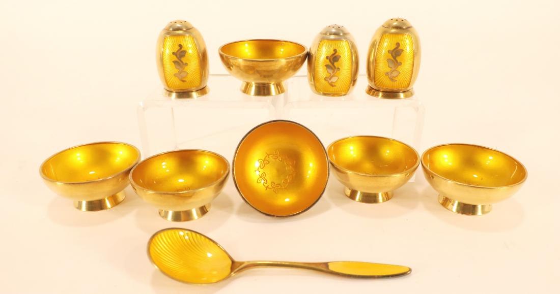 1960's Danish Sterling and Enameled table Items (1 of 6)