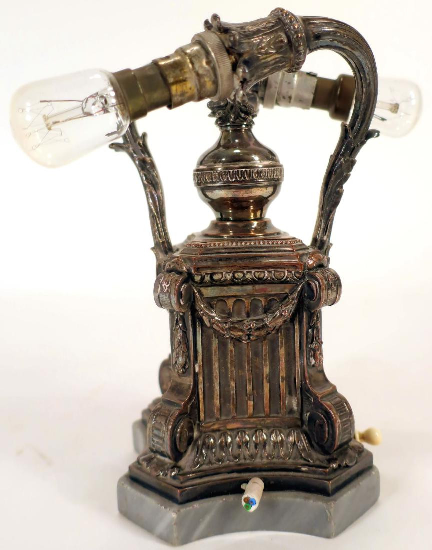 Architectural Form Cigar Lighter Lamp, c 1920-30's (1 of 9)