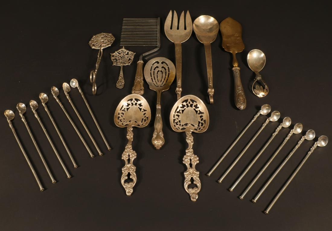 Sterling: Salad Servers, Spoons, Tongs (1 of 7)