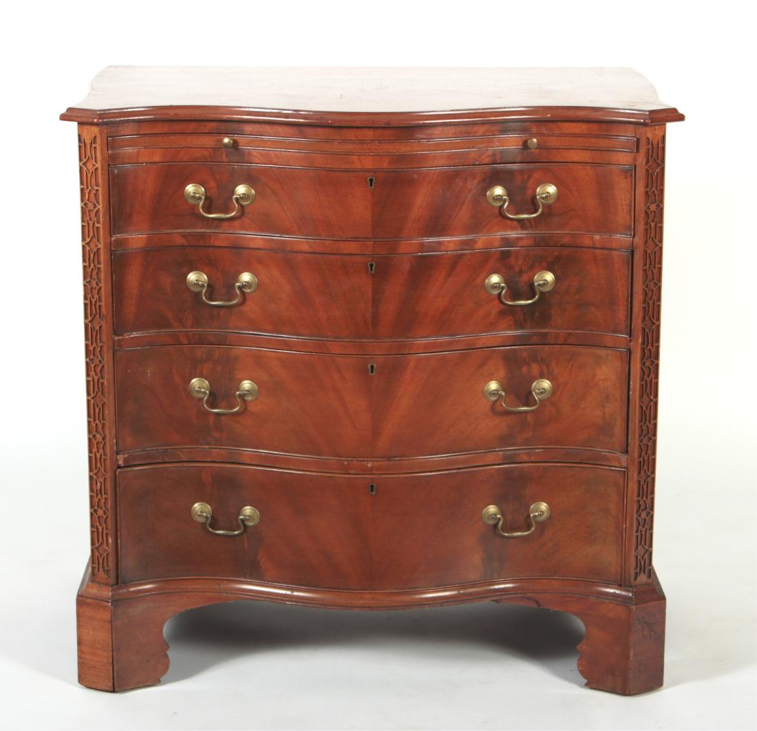 19th C. George III Style Mahogany Chest (1 of 5)