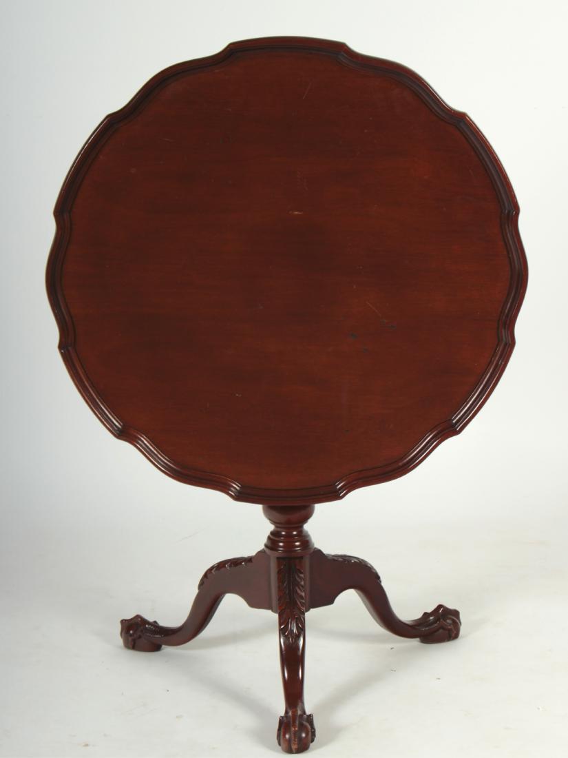 Chippendale Style Mahogany Tilt Table (1 of 6)