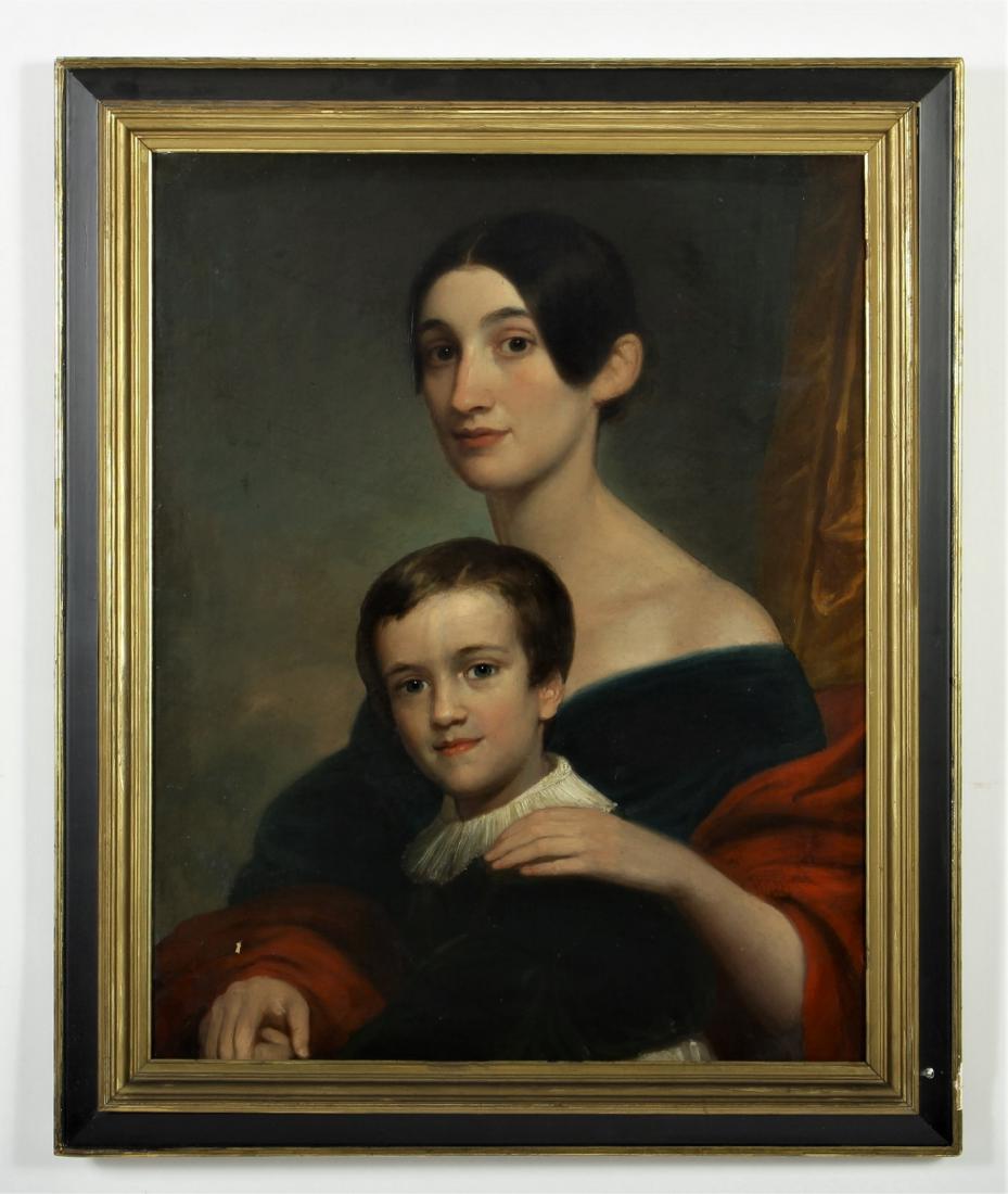 Am Sch, 19th c. Mother and Son, O/C (1 of 4)
