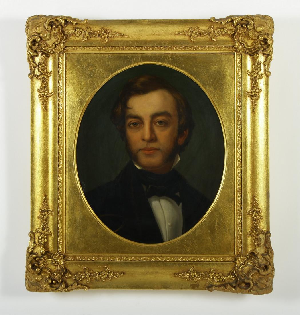 Oval Portrait of Handsome Man, c. 1860, O/C (1 of 5)