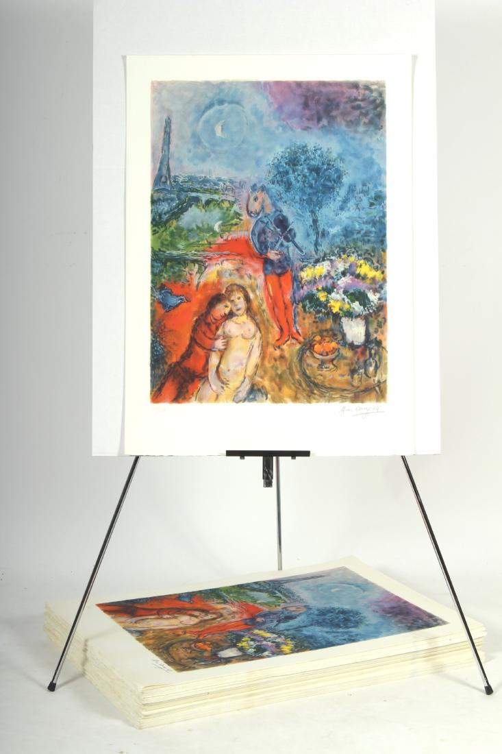 Approx. 250 Prints After Marc Chagall: All signed in the plate and numbered (edition of 250) in pencil (EAST9120)[EKW] Dimensions:Plate: 27 1/2" x 20; Sheet: 34" x 24"