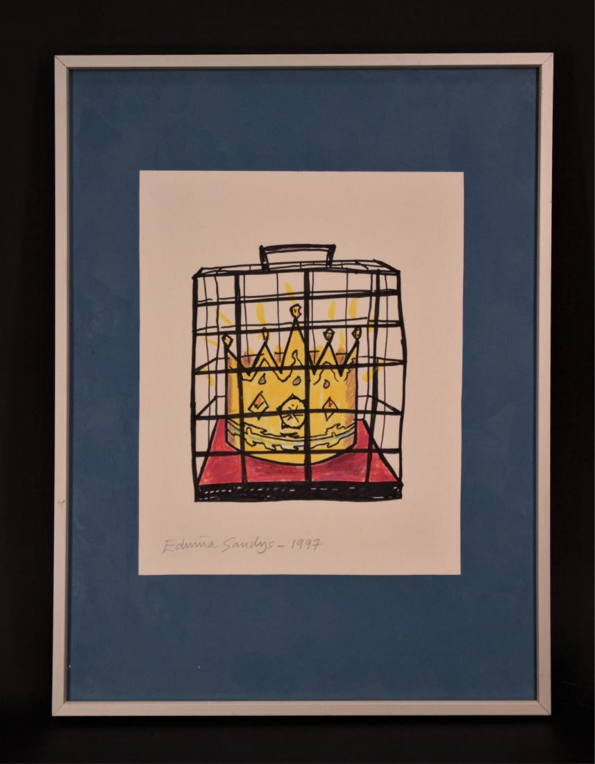 Edwina Sandys, Brit-Am, b. 1938, W/C (1 of 3)