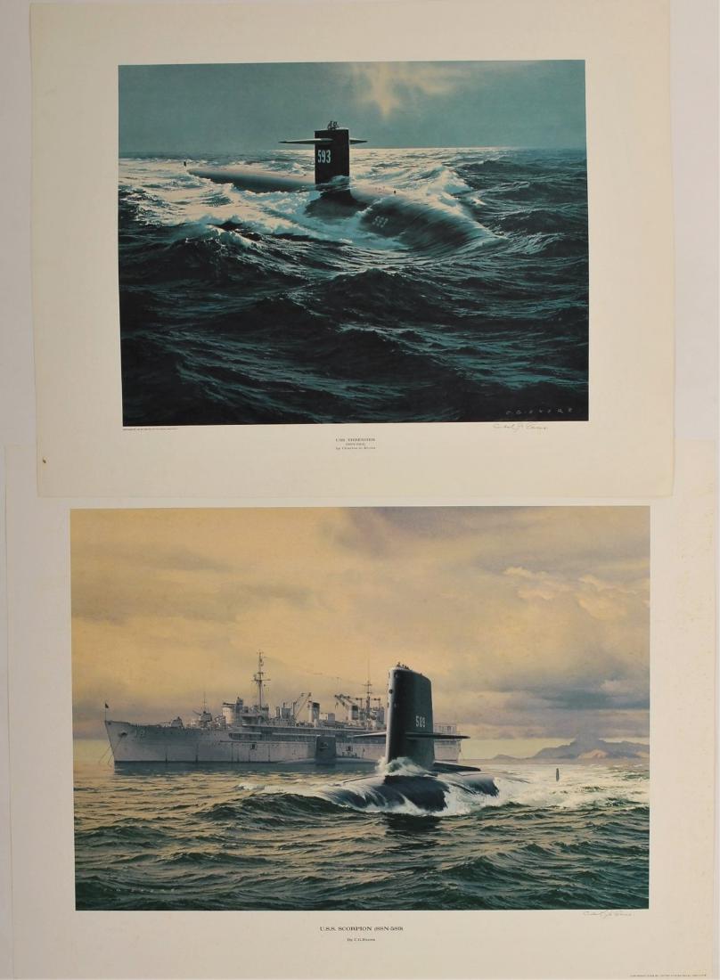 Carl G. Evers, U.S. Battleship Prints Color Lithos (1 of 8)