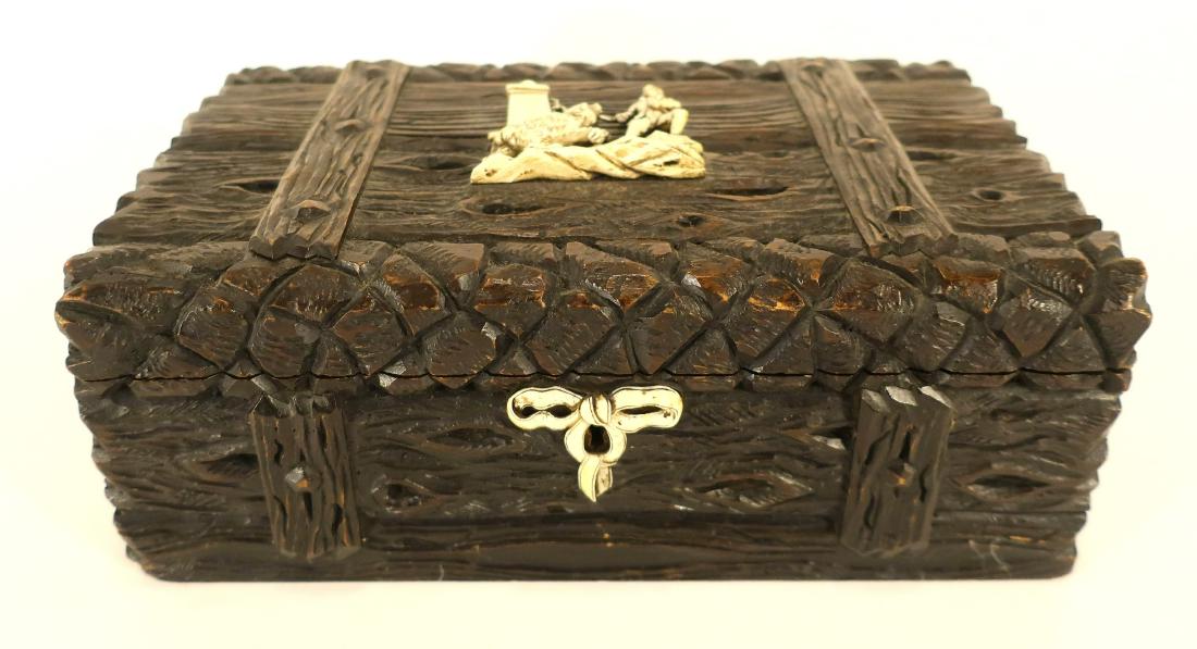German Black Forest Carved Box (1 of 7)
