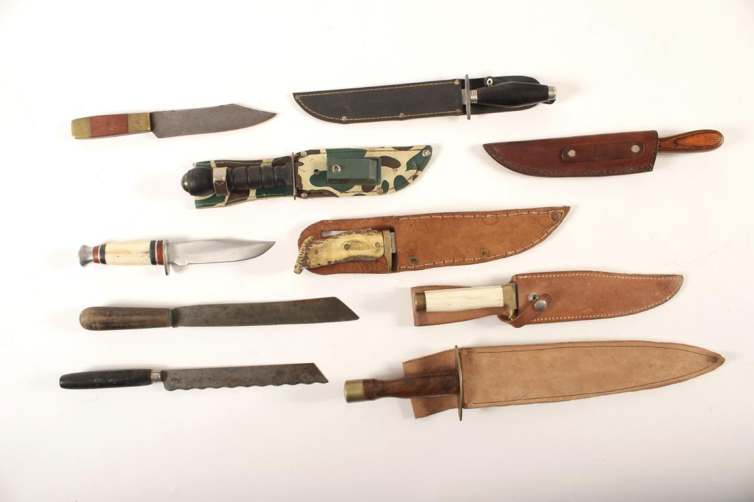 Vintage Mix of Fixed Blade Knives (1 of 8)
