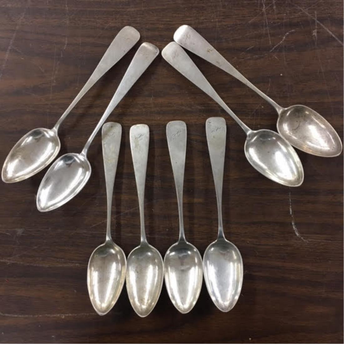 19th German .800 Silver Tablespoons, Hamburg (1 of 3)