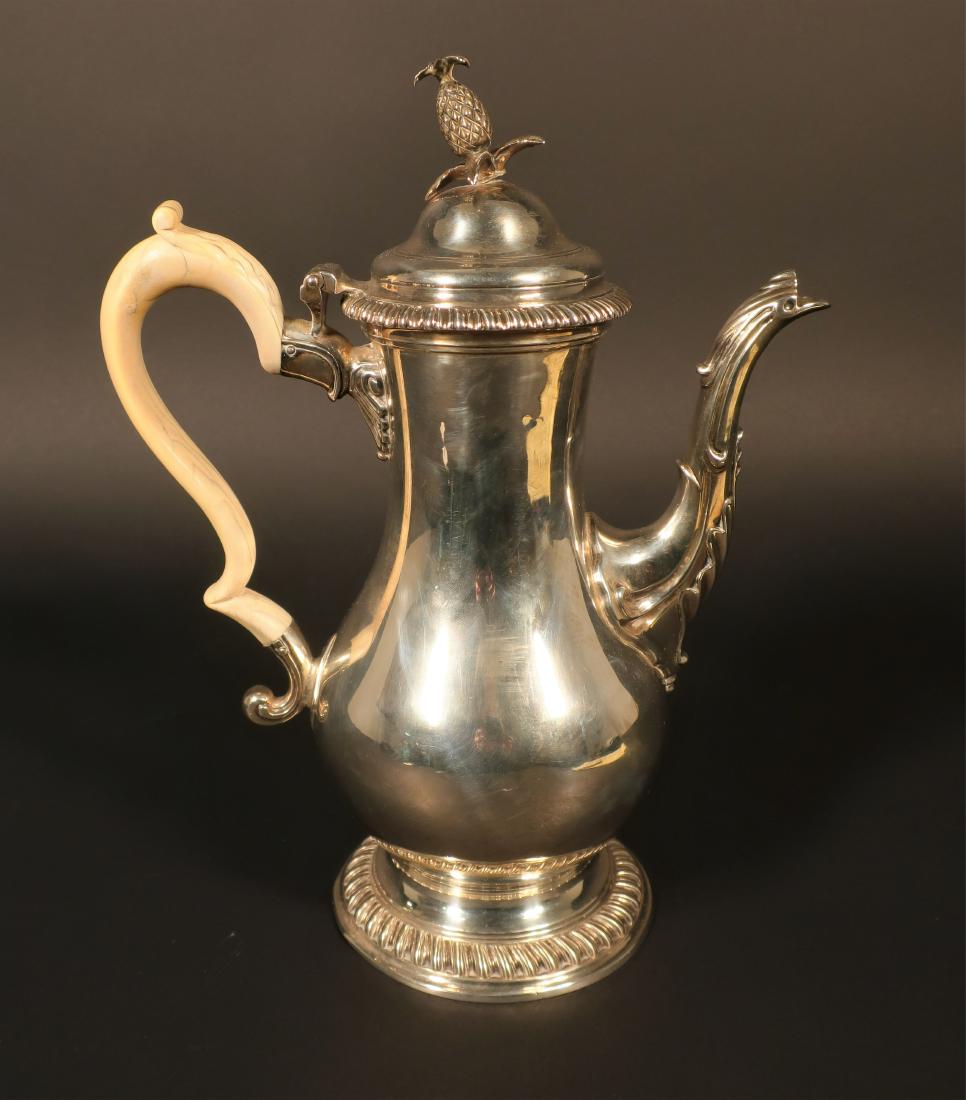 George III Silver Coffee Pot, London 1772 (1 of 5)