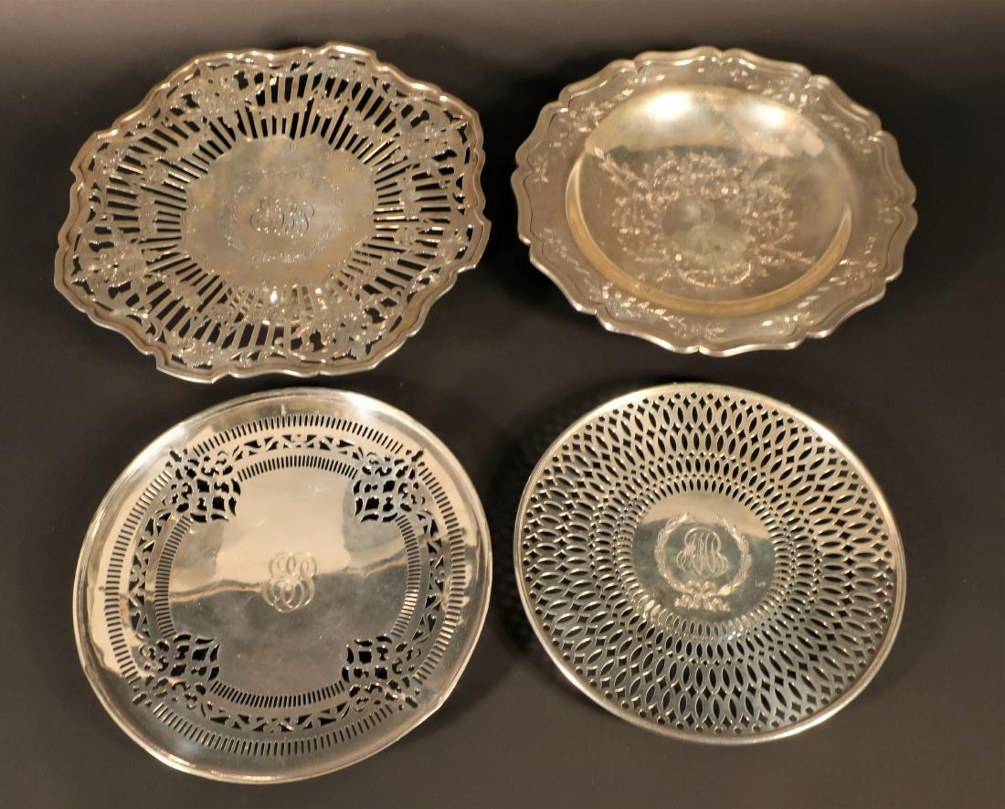 4 Sterling Silver Cake Stands and Circular Trays (1 of 8)