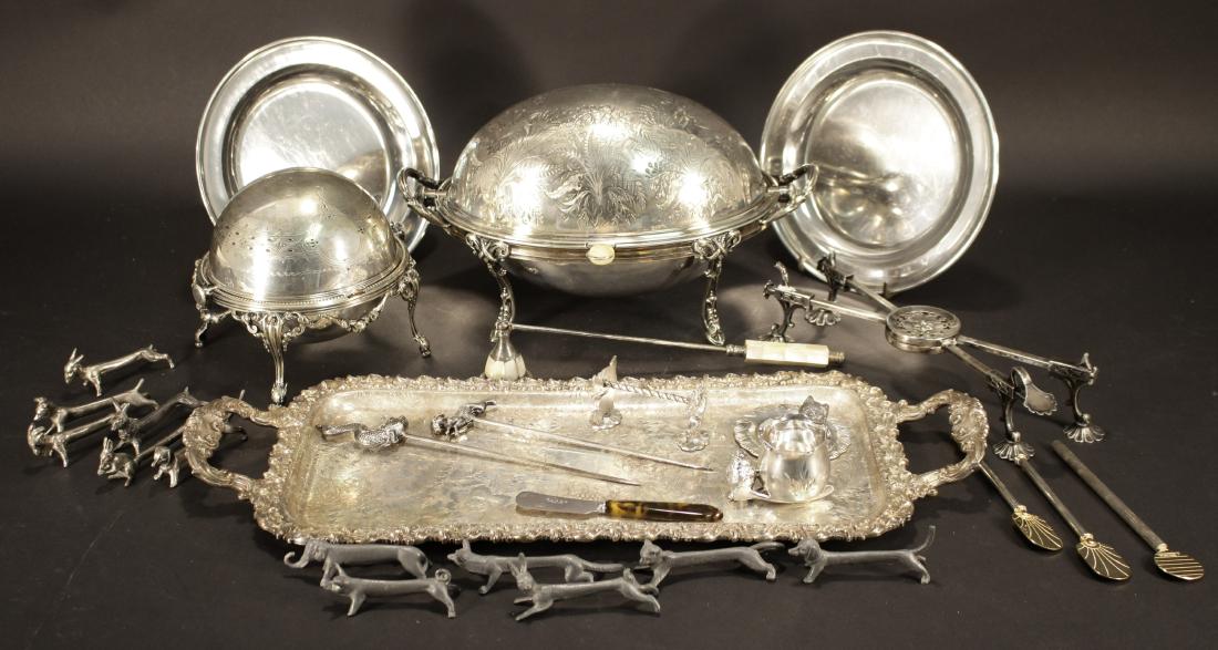 Misc S/P Pewter Large Small: Knife Rests, Warmers (1 of 5)